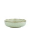Hermia MOD12Y1730P03 Vajilla de Porcelana Verde 12 Piezas para 4 Personas Apta Microondas y Lavavajillas Elegante y Duradera